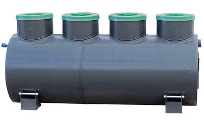 Waste water tank ready for installation