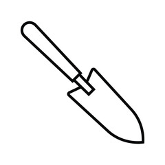 Hand plant shovel icon. Isometric of hand plant shovel vector icon for web design isolated on white background