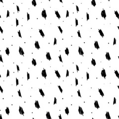 Abstract doodle seamless pattern on white background.