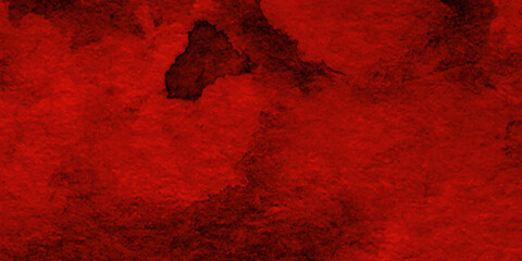 Dark slate background toned classic red color, old textured background, red cement wall with dark texture and banner background, Scary red wall for background. red wall scratches.