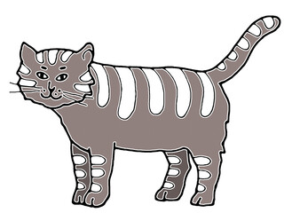 Illustration of a cute cat