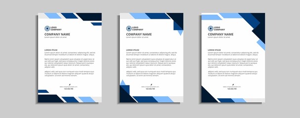 modern corporate letterhead template design