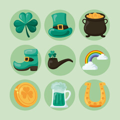 icons st patricks day