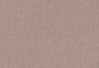 Fototapeta na wymiar Rectangular brown canvas, linen background with rough texture. Blank backdrop with copy space for text. Sackcloth material, burlap fabric to create natural rustic, rural design