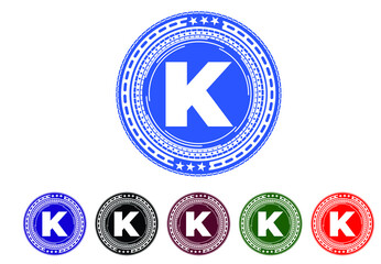Fototapeta premium K letter new logo and icon design
