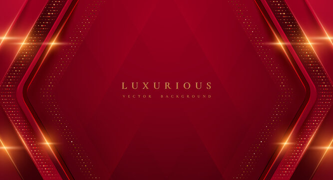 Elegant red maroon and gold background Royalty Free Vector