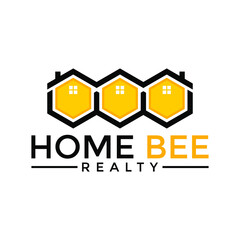 Home Bee Logo can be use for icon, sign, logo and etc