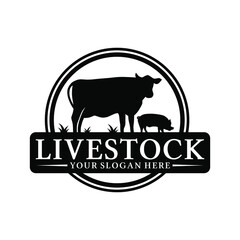 Livestock Logo can be use for icon, sign, logo and etc