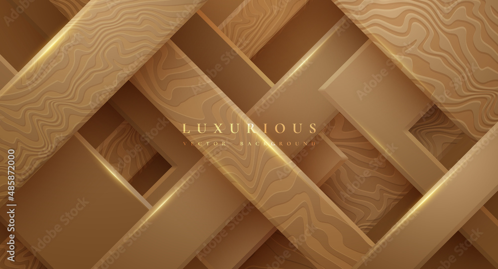 Poster luxury golden background with 3d style. vector background with abstract texture.