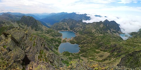 Escobes Peak and Juclar Lakes (Andorra) - obrazy, fototapety, plakaty