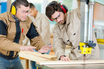 cutting the parts from chipboard