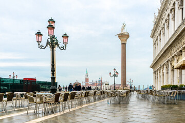 Fototapeta na wymiar Piazzetta di San Marco in Venice, Italy.