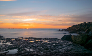 Obraz premium sunset over the sea