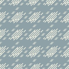 Vector abstract Chinese or Japanese cloud shape diagonal stripes traditional blue grey color seamless pattern background. Use for fabric, interior decoration elements, wrapping.
