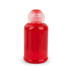 Tube with shampoo on white background