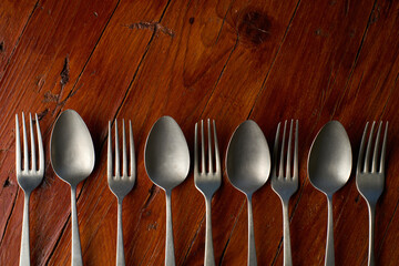 Old spoons and forks