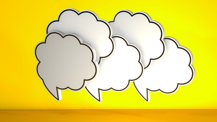 3d speech bubble