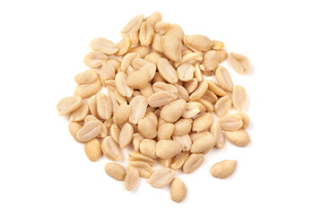 Peanut, Nuts, isolated on white background.