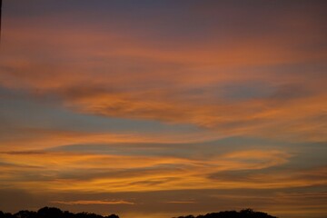 atardecer de nubes