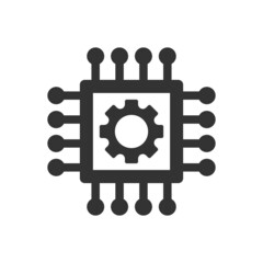 processor icon - programming circuit icon