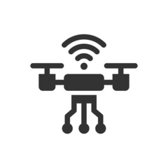 Quadcopter Icon - smart Drone Icon