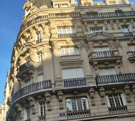 The old facade at center of Paris