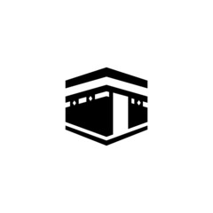 Kaaba simple flat icon vector illustration