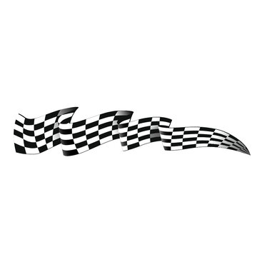 checkered flag waving