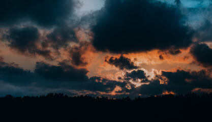Fototapeta premium time lapse of clouds