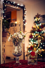 christmas tree in the room