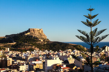 The Castillo Santa Barbara is a very touristy place in the city of Alicante in Spain