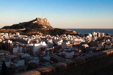 The Castillo Santa Barbara is a very touristy place in the city of Alicante in Spain