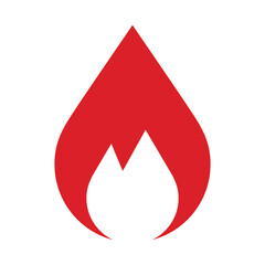 Obraz premium Flame fire icon