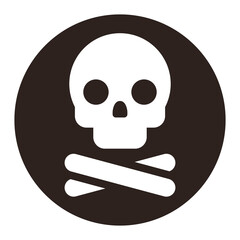 Skull and bones icon