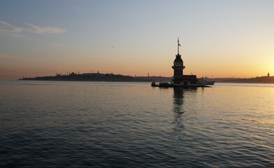 sunset in Istanbul (Maiden's Tower)