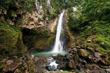 Fototapeta na wymiar Victoria Waterfall in Dominica