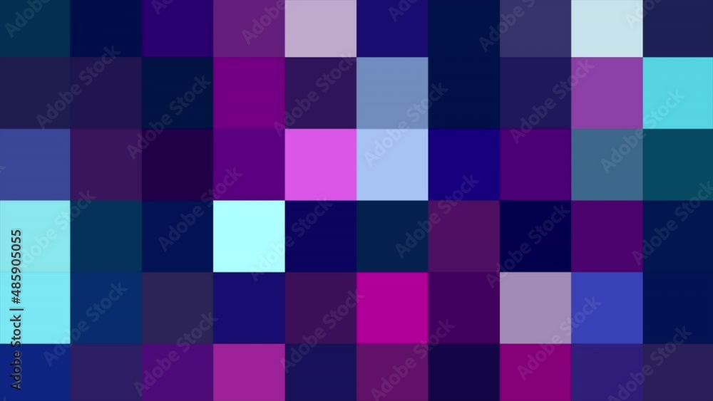 Poster squares in abstraction. motion. purple and red in abstraction are blurred in pixels that shimmer wit