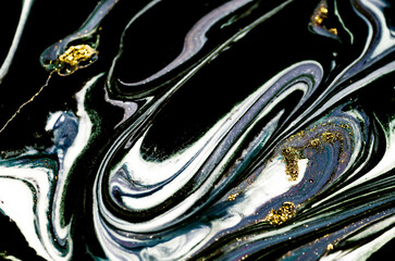Natural Pattern. Luxury unique painting. Ornament. Marble texture. Trendy art with golden powder. Style incorporates the swirls of marble or the ripples of agate for a luxe effect.