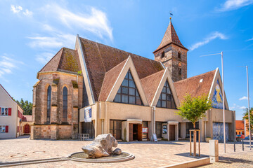 Kirche in Ornbau, Triesdorf, Bayern, Deutschland 