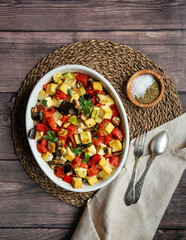 Vegetable ragout with tofu