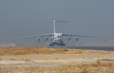 Fototapeta premium Afghanistan / Kabul Airport / Humanitarian Aid Delivery / Taliban military / 11/22/2021