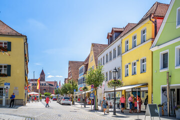 Fototapeta na wymiar Altstadt, Gunzenhausen, Bayern, Deutschland 