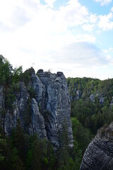 Bastei Felsen bei Pirna in Sachsen