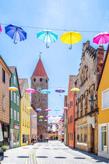 Fototapeta premium Färberturm, Gunzenhausen, Bayern, Deutschland 