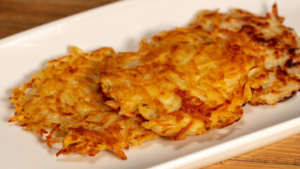 Potato Latkes, Jewish potato cakes

