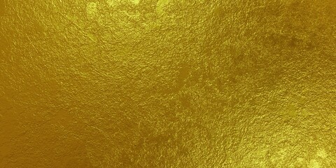 Abstract crumpled gold texture background. 3d render