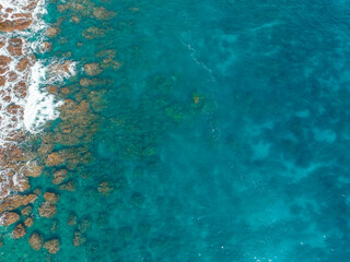 Fototapeta na wymiar Taiwan - Chenggong's coast from drone view