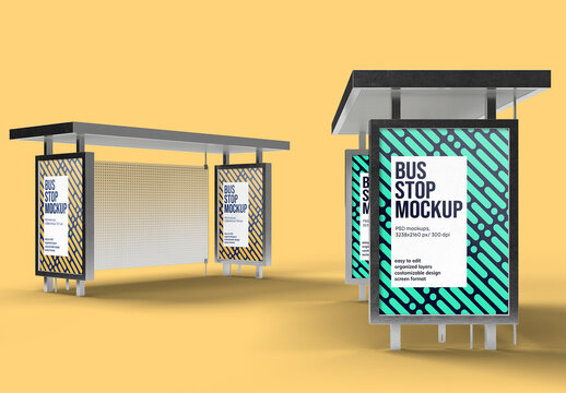 Bus Stop Mockup Design