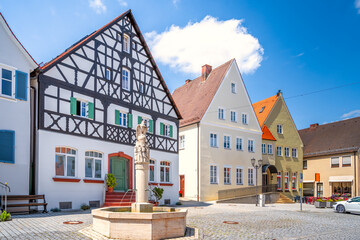 Altstadt, Monheim, Bayern, Deutschland 