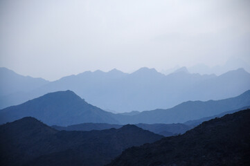 Obraz premium mountains in the fog